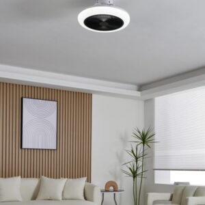EGLO KOSTRENA VENTILATOR TW AC HVID/SORT