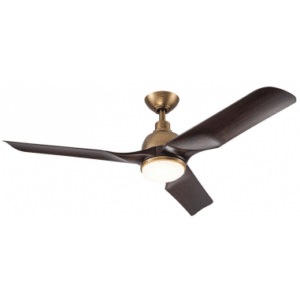 AVIATEUR Loftventilator i stål og ABS Ø132 cm - Antik bronze/Mørk valnød