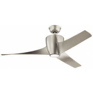 PHREE Loftventilator i stål og ABS Ø142 cm - Børstet nikkel