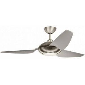 VOYA Loftventilator i stål og polycarbonat Ø152 cm - Børstet stål