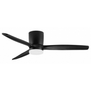 ALOA Loftventilator i stål og akryl Ø132 cm - Mat sort
